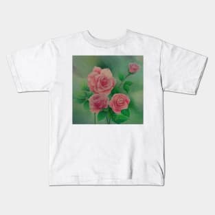 PINK ROSES Kids T-Shirt